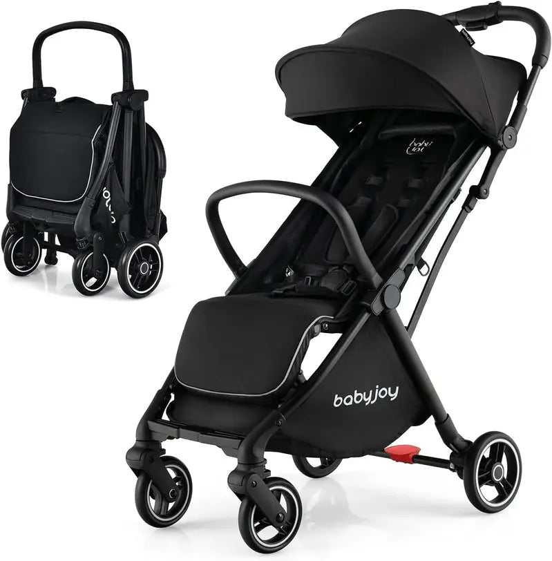 Compact Airplane-Approved Travel Stroller  Lightweight Foldable Design for Infants & Toddlers