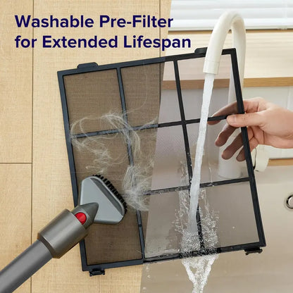 Large-Room Air Purifier  Real-Time Air Quality Monitor, Washable Pre-Filter, Pet-Safe Design