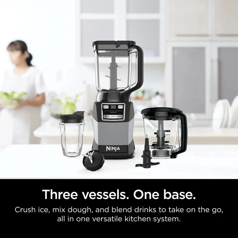 Ninja 1200W Compact Kitchen System  Multi-Function Food Processor & Blender Combo