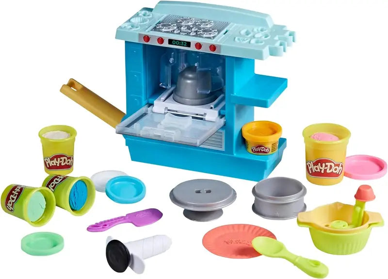 Hasbro Play-Doh Kitchen Creations Rising Cake Oven Playset  Preschool Kitchen Toy for Kids Aged 3+