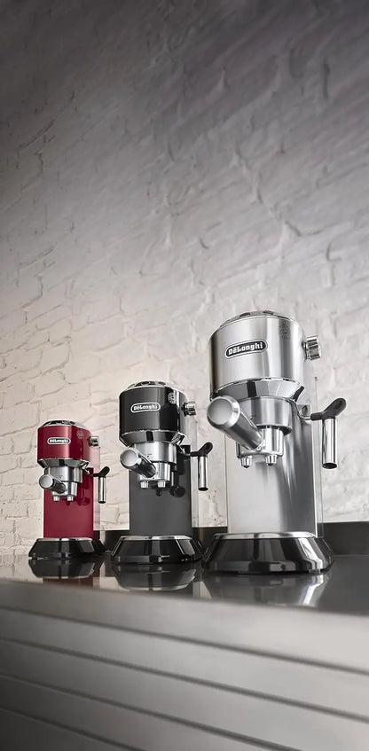 De’Longhi Dedica EC685 Manual Espresso Machine with Stainless Steel Frothing Wand