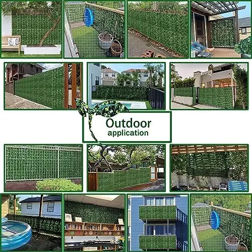 Artificial Ivy Privacy Fence 40×120 in UV-Resistant Faux Greenery for Patio, Garden, & Outdoor Decor