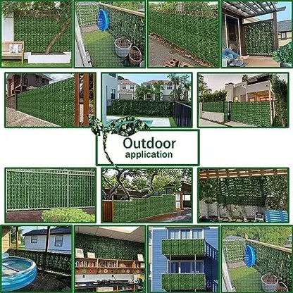 Artificial Ivy Privacy Fence 40×120 in UV-Resistant Faux Greenery for Patio, Garden, & Outdoor Decor