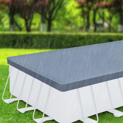 24-Foot Heavy-Duty Rectangular Pool Cover for Oasis & Activity Pools  Gray