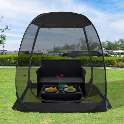 Igloo-Style Screen Gazebo  Mosquito-Proof Canopy Tent for 615 People, Ventilated & Spacious
