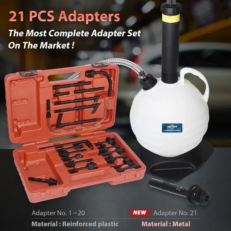 A1139HNUS Automatic ATF Fluid Pump with 21-Piece Taiwan Adapter Kit  Pneumatic & Manual Operation
