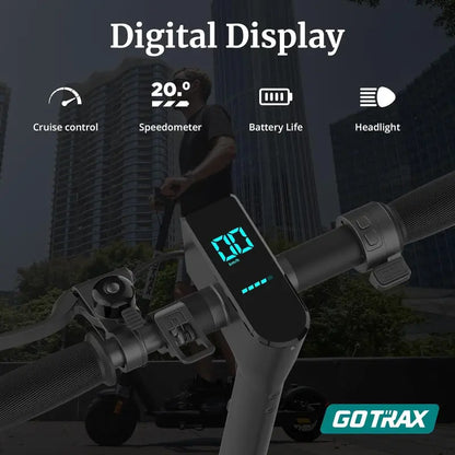 Adult Folding Electric Scooter  8.5″ Pneumatic Tires, 300W Motor, Cruise Control, 1418 Mile Range, 15.518 MPH Top Speed