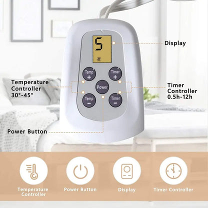 Royalcraft Electric Blanket King Size with Dual Control, 10 Heating Levels