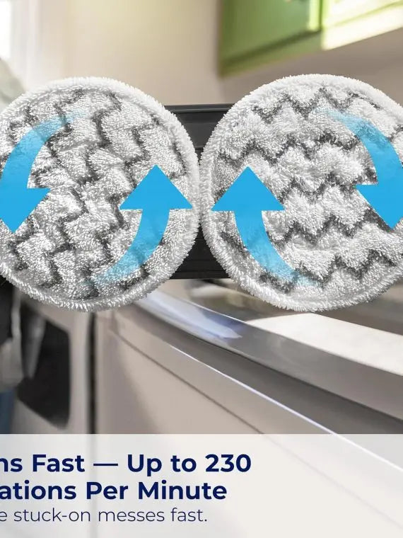 Brand Steam Mop with Rotating Pads  Scrubbing Floor Cleaner