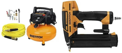 BOSTITCH 3-Tool Air Compressor Combo Kit  Inflator, Stapler, and Brad Nailer Bundle