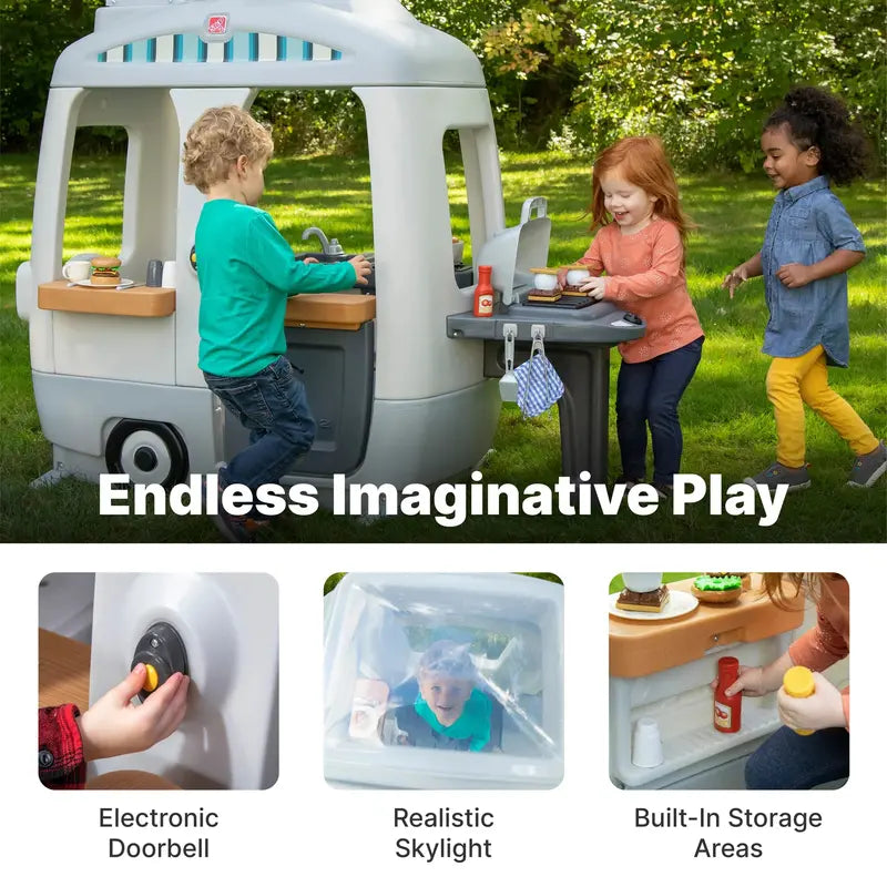 Adventure Camper Playhouse  Outdoor Pretend Camping Set for Children