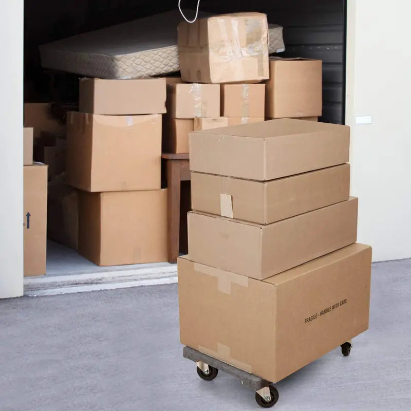Heavy-Duty Moving Dolly  30″x18″ Carpet-Edged Furniture Transport Cart