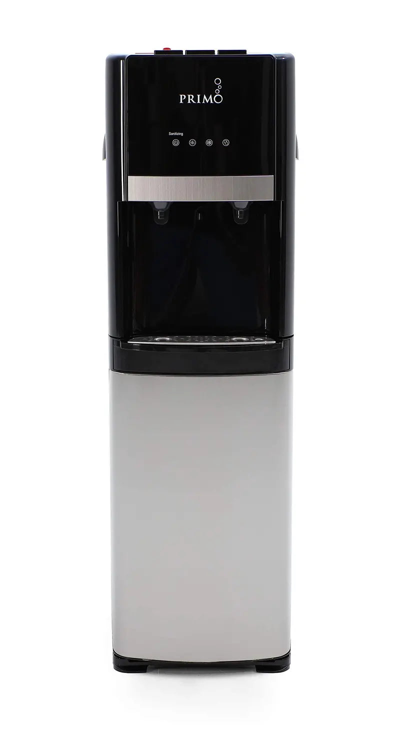Primo Self-Cleaning Bottom Loading Water Dispenser, Stainless Steel, Hot & Cold, 5 Gallon Capacity, BPA-Free