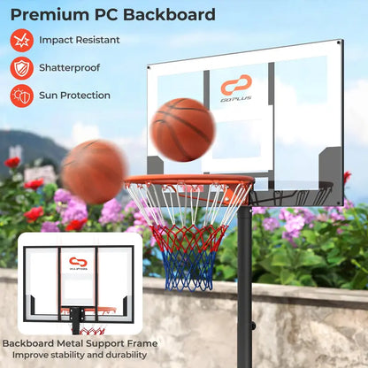 Lightweight Adjustable Kids’ Basketball Goal (3.3 FT to 7 FT)