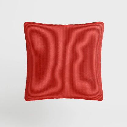 Coussin en velours ocre déhoussable 40x40cm
