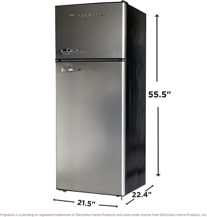 Frigidaire 7.5 Cu Ft Apartment Refrigerator  Two-Door Combo with Freezer and Fresh Food Storage