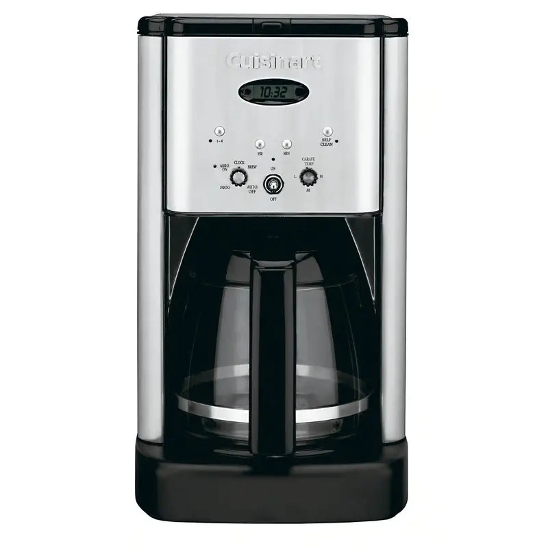 Cuisinart Brew Central 12-Cup Drip Coffee Maker  Stainless Steel Body, Glass Carafe, Programmable Timer