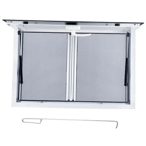 Heavy-Duty Aluminum Food Truck Concession Window  Sliding Screens, Awning Door & Locking System