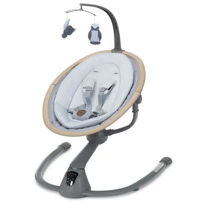 Cassia Baby Swing Classic Oat  Smart Portable Infant Swing with Music, 360° Rotation, Lightweight & Foldable, Essential Blue