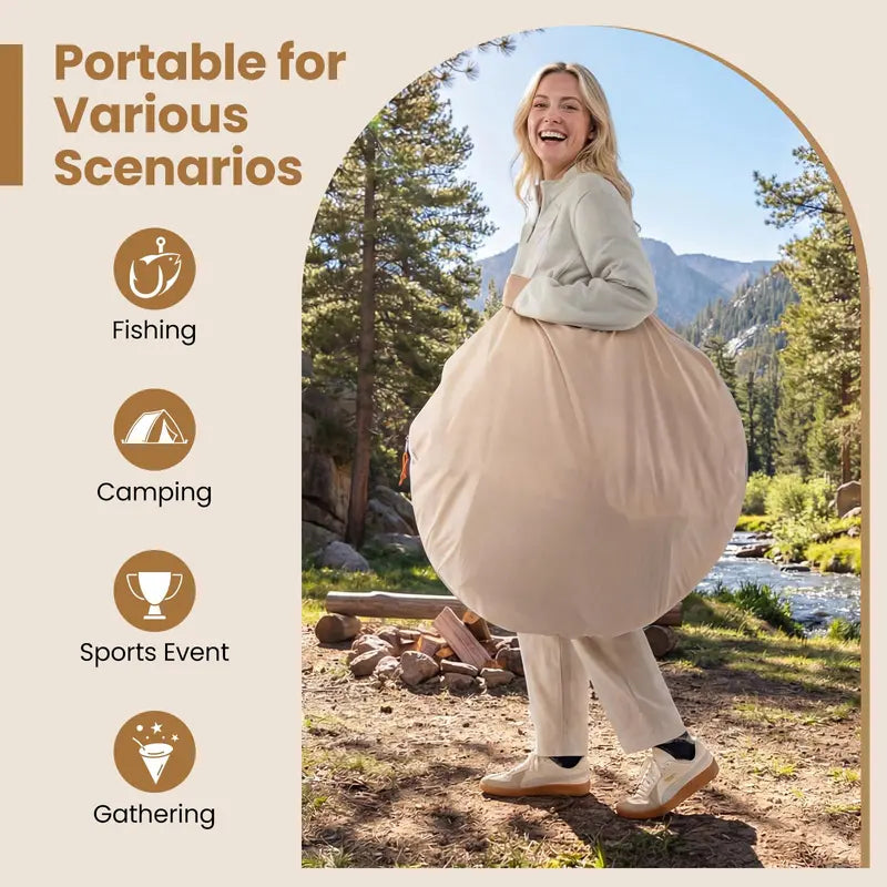 7′ x 7′ All-Weather Portable Pod Tent for 24 Campers