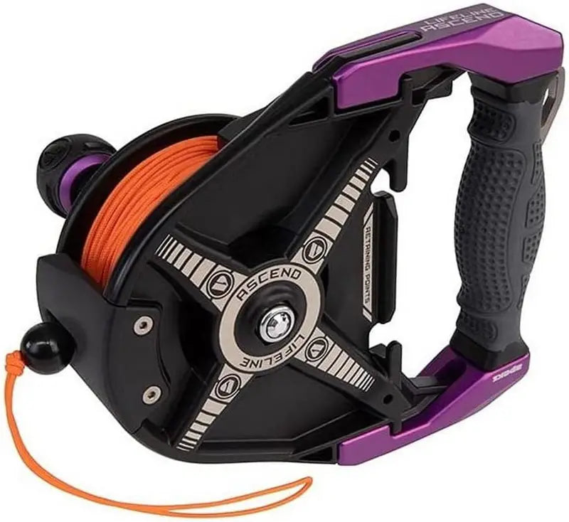 Ascend 30m Lifeline Reel  Durable Safety Line, Orange