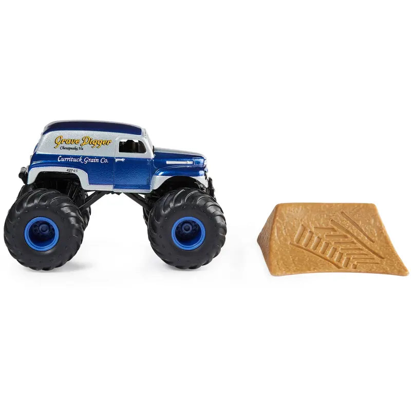 Monster Jam 1:64 Grave Digger Monster Truck, Retro Rebels Series