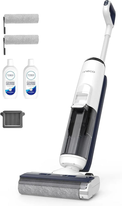 Cordless Wet/Dry Floor Cleaner & Mop  All-in-One Hard Floor Cleaning System with Vacuum + Mopping in a Single Pass