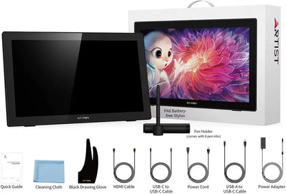 XP-PEN Artist 22 (2nd Gen) 21.5″ Drawing Tablet with 1080p Display, Battery-Free Stylus, for Windows & Mac