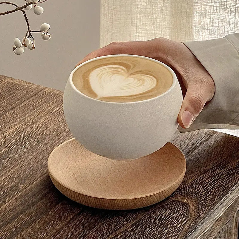 Artisanal Vintage-Style Ceramic Coffee Cup — Hand-Glazed Rustic Mug for Gifting