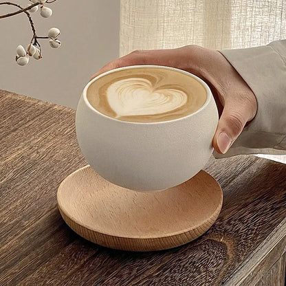 Artisanal Vintage-Style Ceramic Coffee Cup — Hand-Glazed Rustic Mug for Gifting