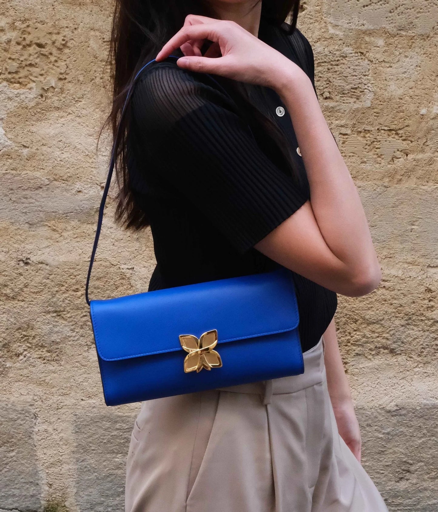Hortensia Clutch | Bleu Roi