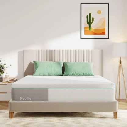 Novilla Twin 10″ Memory Foam Mattress  Balanced Support & Cooling Comfort, CertiPUR-US Certified