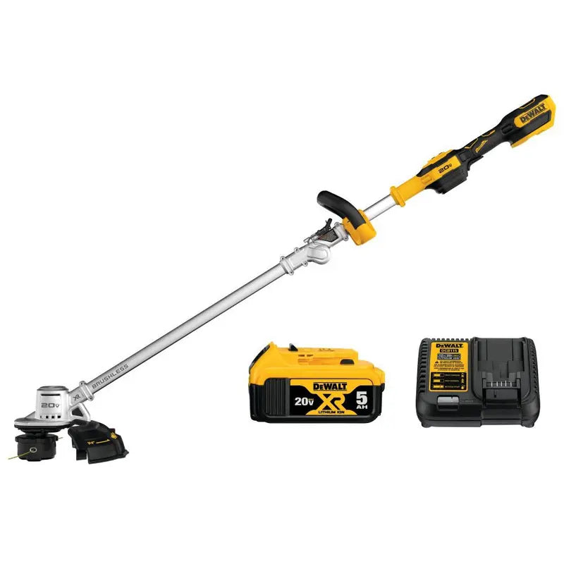 DEWALT 20V MAX String Trimmer Kit Folding 14″ DCST922P1 from DEWALT