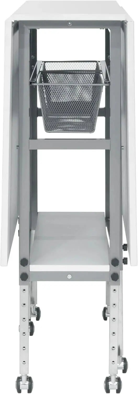 Sew Ready Hobby Cutting Table  58.75¡å ¡Á 36.5¡å, White/Silver Finish
