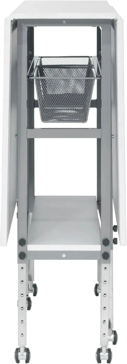 Sew Ready Hobby Cutting Table  58.75¡å ¡Á 36.5¡å, White/Silver Finish