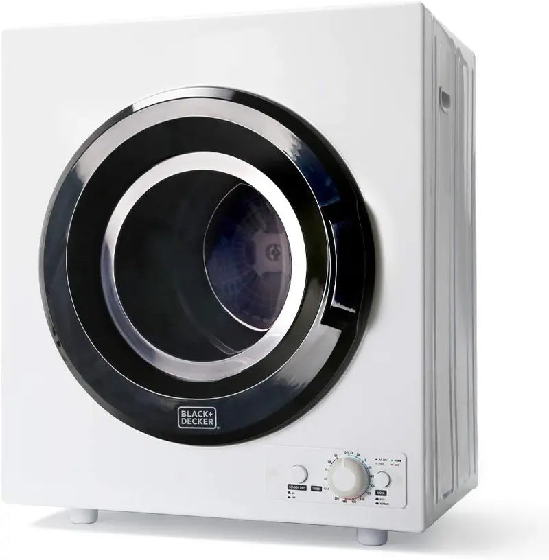 Compact 1.5 Cu. Ft. Vented Portable Dryer  850W Energy-Efficient Electric Dryer with Stainless Steel Drum (5.5 lb Load)