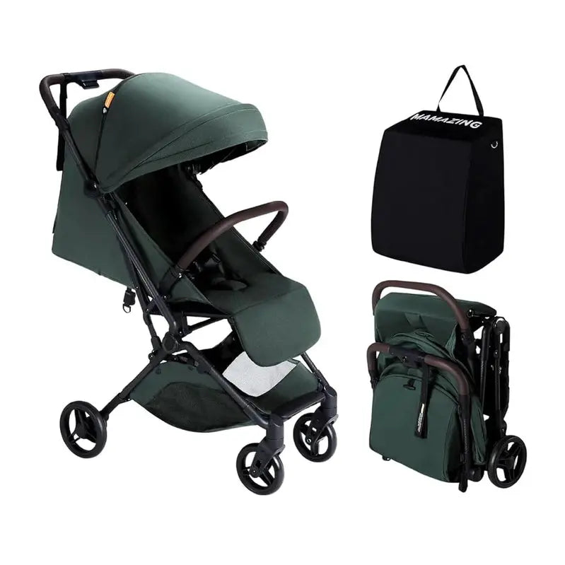 Mamazing Travel Stroller  Ultra-Lightweight Carbon Fiber Frame, FAA-Approved Compact Fold