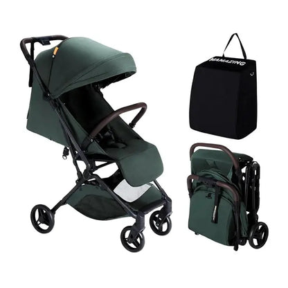 Mamazing Travel Stroller  Ultra-Lightweight Carbon Fiber Frame, FAA-Approved Compact Fold