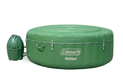 Coleman SaluSpa Inflatable Hot Tub  Green and White Portable Spa