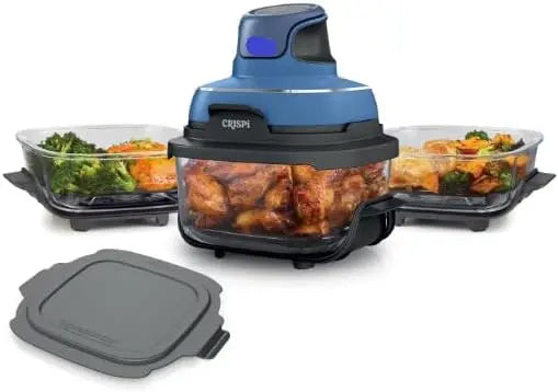Ninja Crispi 5-in-1 Portable Glass Air Fryer  Dual-Size Containers for Small or Large Batches