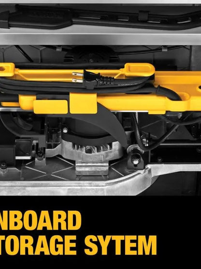 DEWALT DWE7491RS 10-Inch Jobsite Table Saw  32.5-Inch Rip Capacity with Rolling Stand