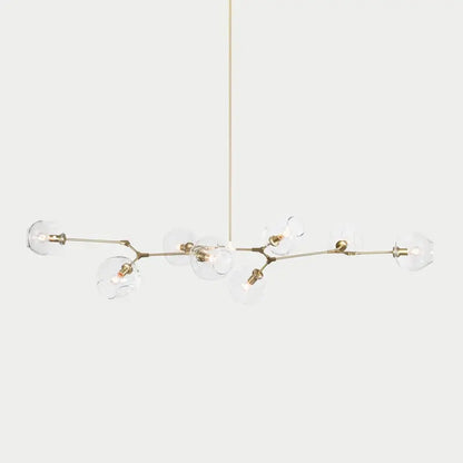 Orvani Linear Globe Chandelier in Modern Industrial Style