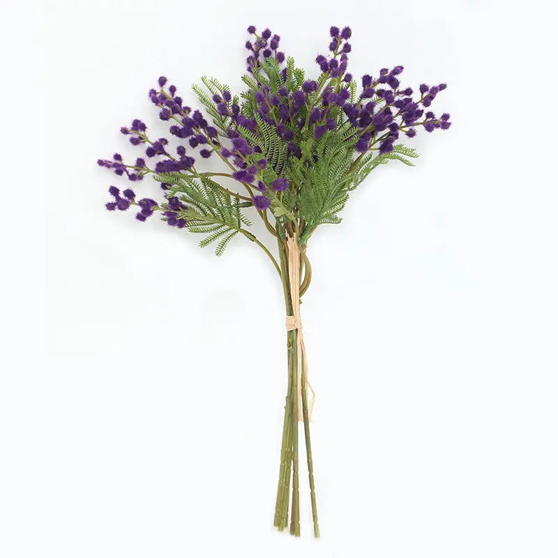 Acacia Silk Flower Stem  Delicate Faux Branch for Modern Home & Event Styling