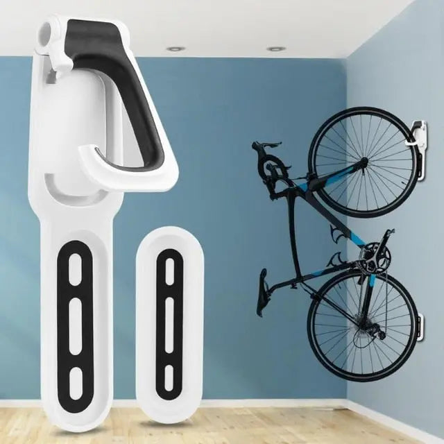 Nordic Wall-Mounted Bike Hook  Space-Saving Indoor Bicycle Storage