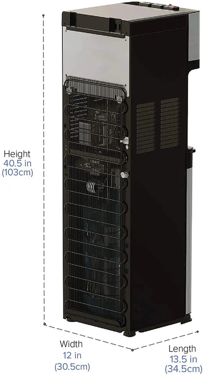 Brio Bottom-Loading Water Cooler with Three-Temperature Dispensing and Self-Cleaning Function