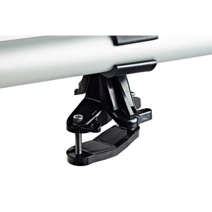 Thule RodVault 2 Silver Fishing Rod Rack  Secure Transport for 2 Fly Rods, Lockable, Universal Mounting, Aluminum & Nylon Construction