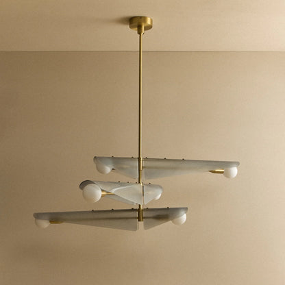 Sycamore Chandelier 3 Tiers in Dawn Grey