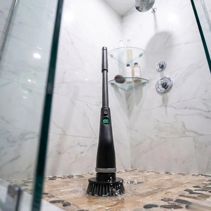 7-Head Cordless Electric Spin Scrubber with Ergonomic Extendable Design