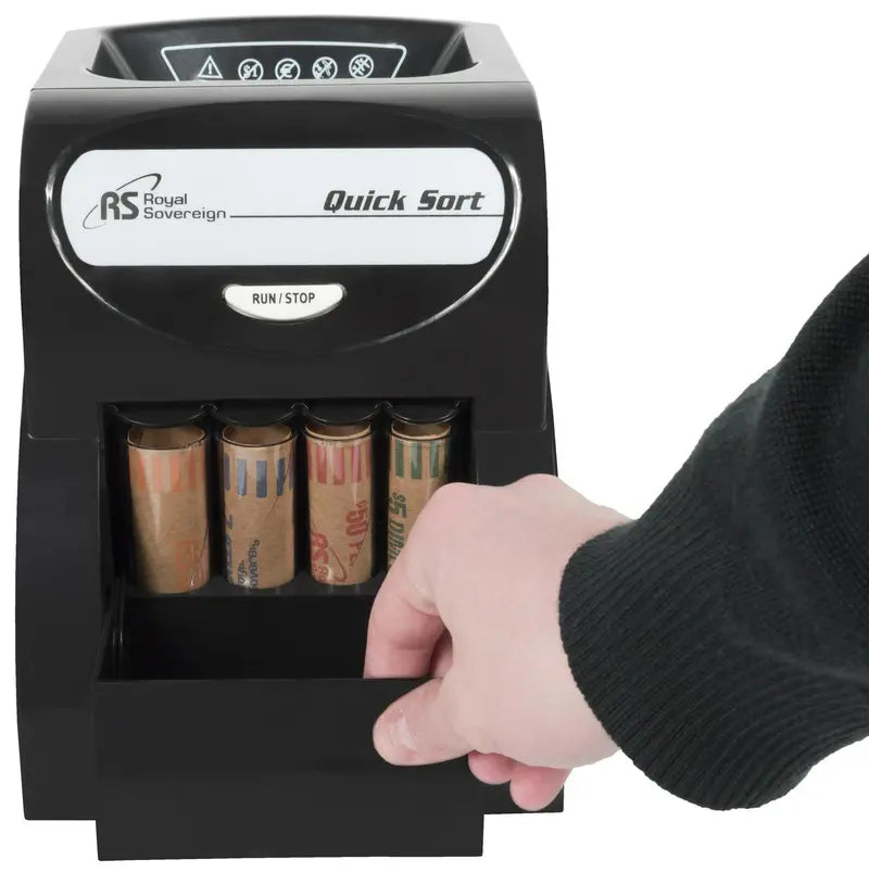 Royal Sovereign QS-1AC Electric Coin Sorter with Antijam, 156 Coins/Min Capacity