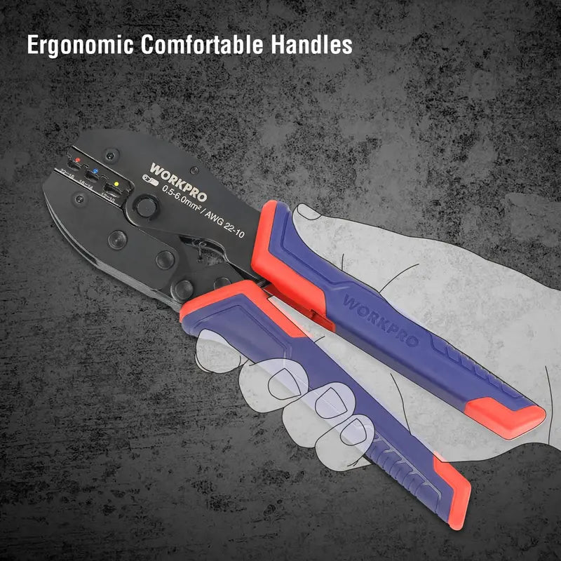 WORKPRO Crimping Tool Kit  100-Piece Terminal Connector Set for Electrical Repairs